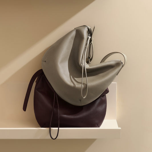 First Layer Cowhide Dumpling Fashion Large Capacity Shoulder Bags