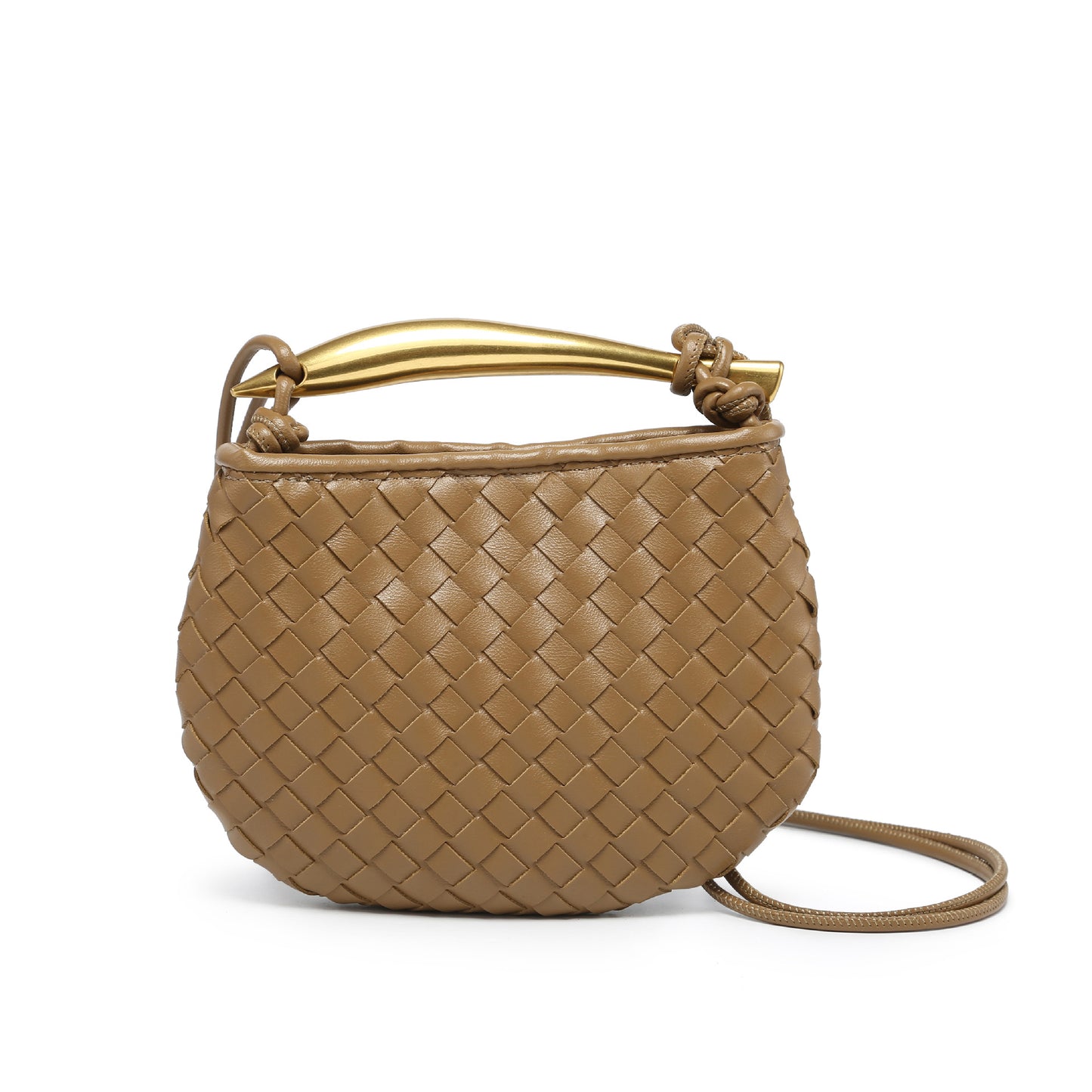 Women's Handmade Woven Fashion Leisure Mini Dumpling Shoulder Bags