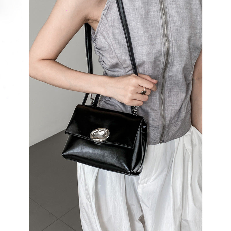 Women's High-grade Cowhide Soft Leather Versatile Fashion Small Square Bags