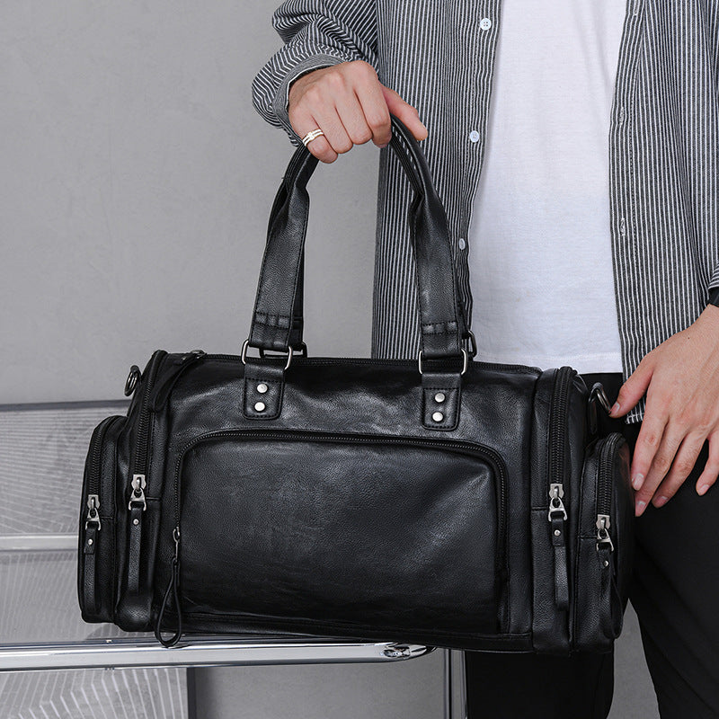 Men's Simple Korean Style Classic Horizontal Portable Men's Handbags