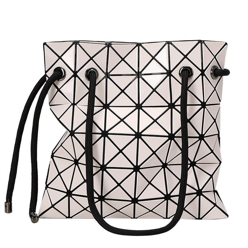 Women's Rhombus Drawstring Bundle For Lifetime Shoulder Bags