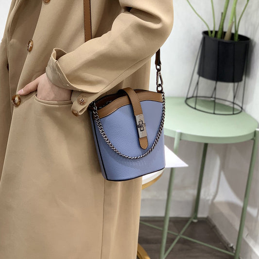 Women's Black Chain Genuine Leather One Western Crossbody Bags