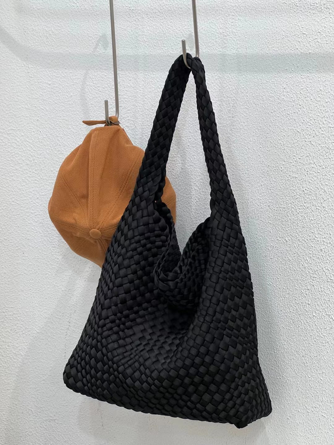 Women's Hand-woven Large Capacity Nylon Mother Chain Handbags