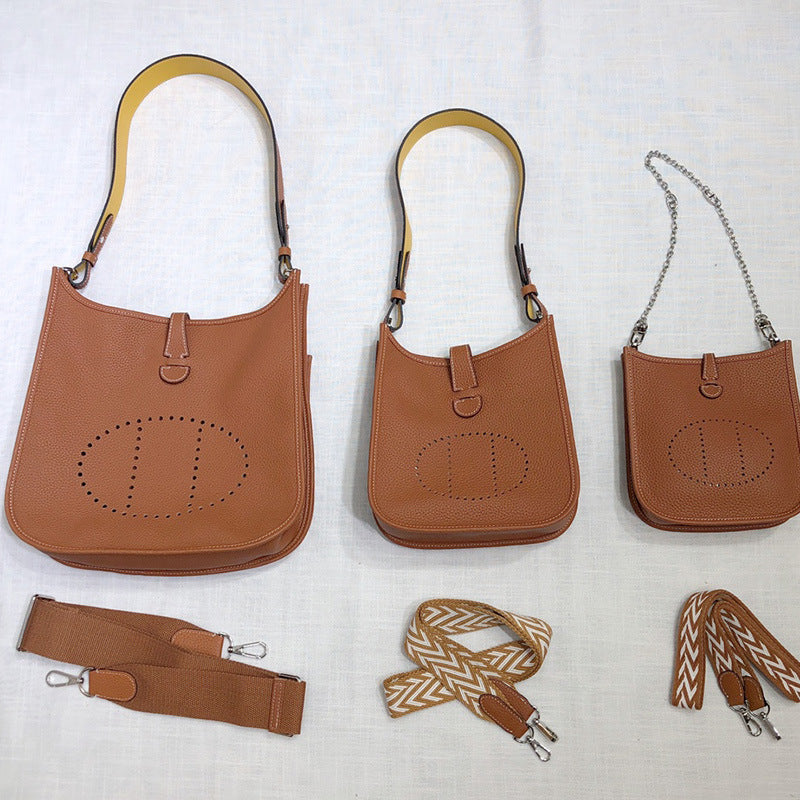 Pretty Classy Layer Cowhide Leather Versatile Bags