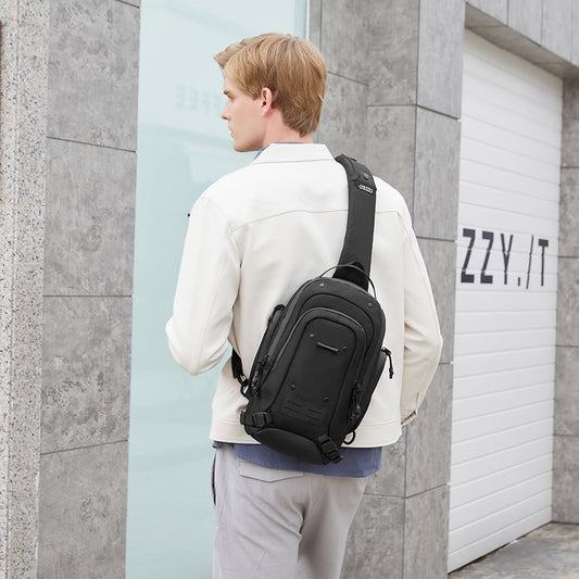 Men's Fashion Large Capacity Waterproof High Sense Men's Chest Bags