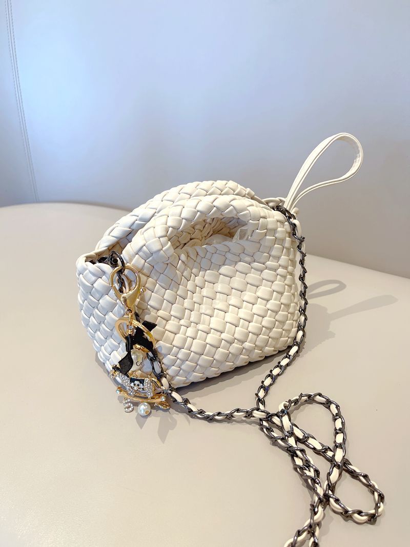 Woven Summer Soft Leather Underarm High-grade Small Square Bags