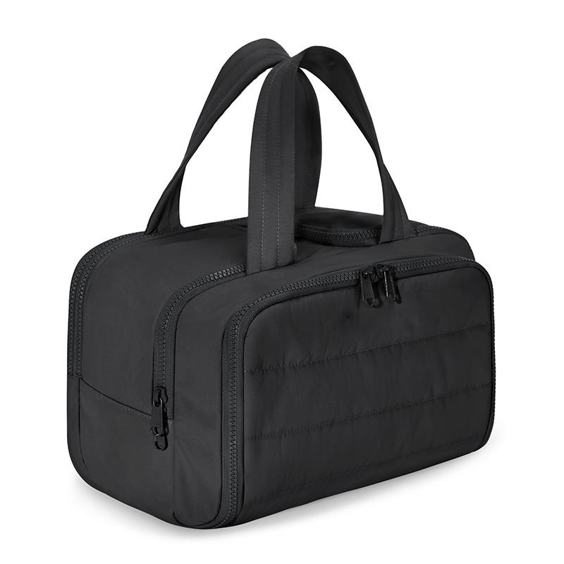 Portable Toiletry Lightweight Wide Opening Fluffy Cosmetic Bags