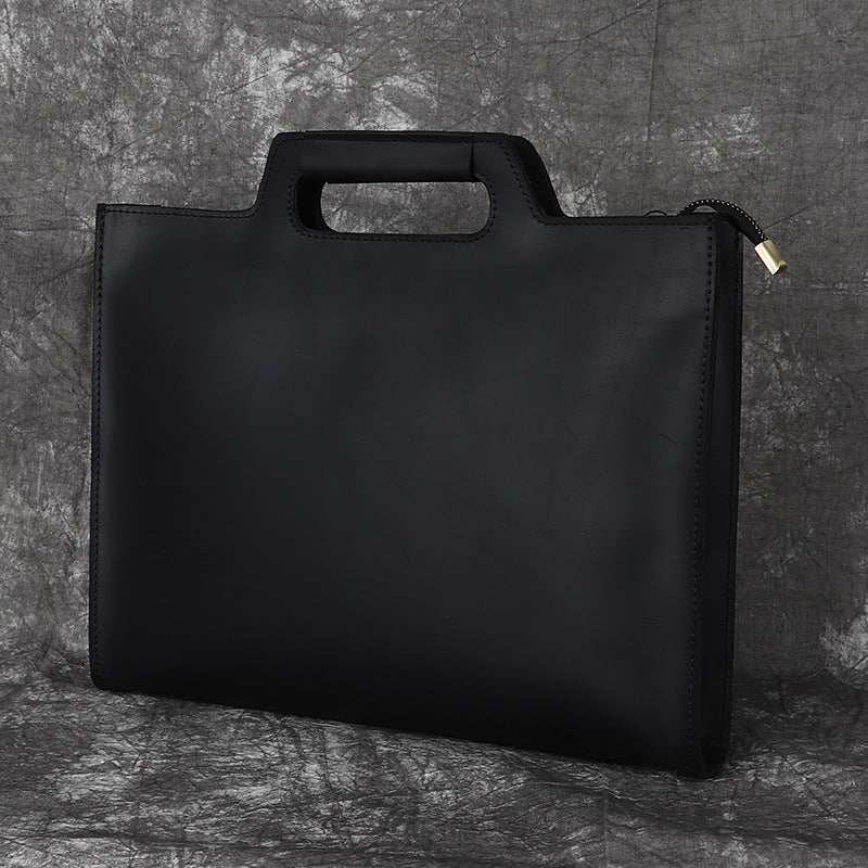 Men's Leather Crazy Horse Business Top Layer Men's Briefcases