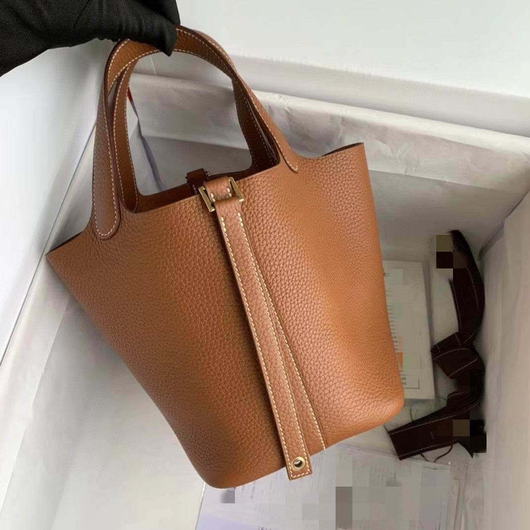 Women's Beeswax Thread Imported First Layer Cowhide Portable Bags