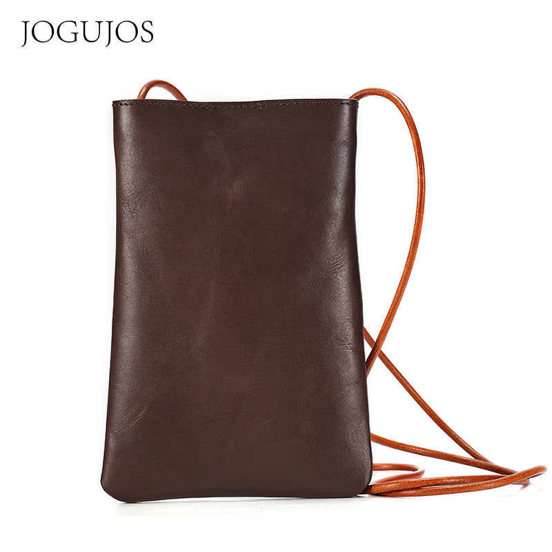 Women's Mobile Wild Leisure Genuine Leather Bags