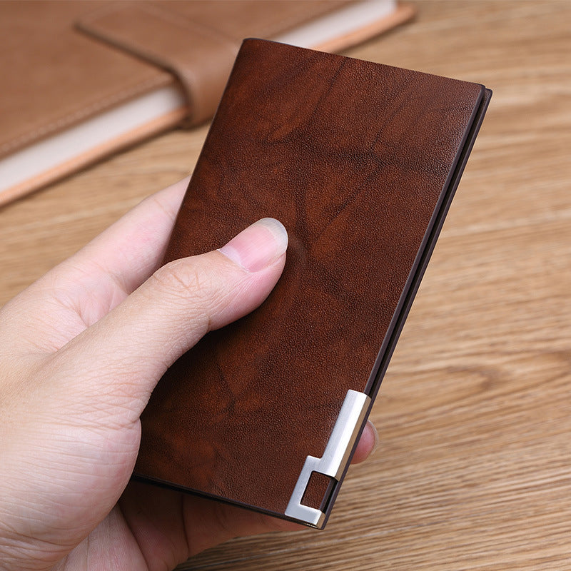Men's Emperor Paul Leather Cattlehide Access Cover Card Holder