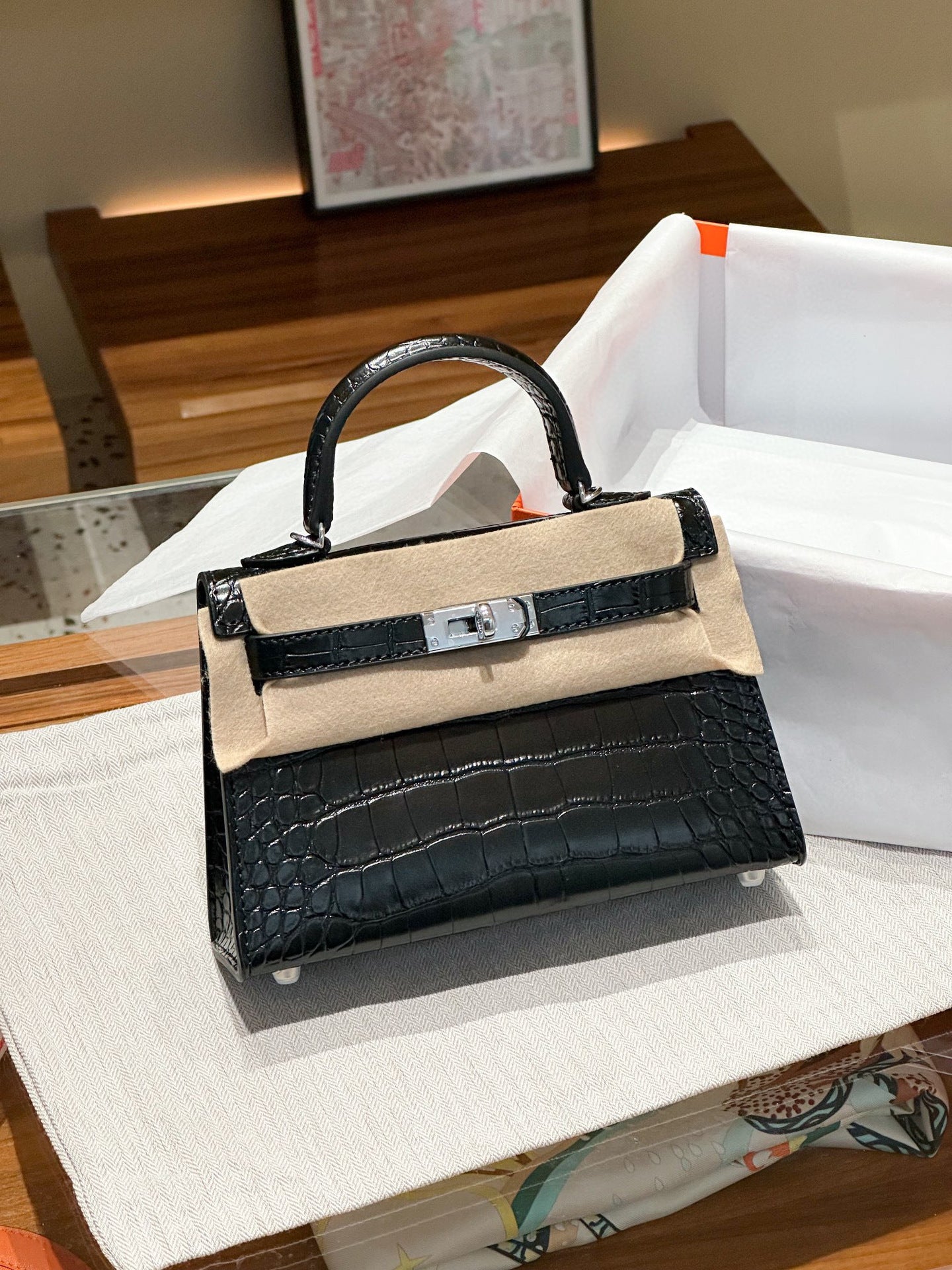 Women's Leather Second Generation Kelly Mini Fashionable Crossbody Bags