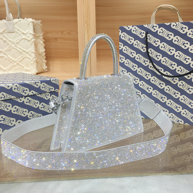 Women's Diamond Sier Fashion Banquet Birthday Wedding Handbags