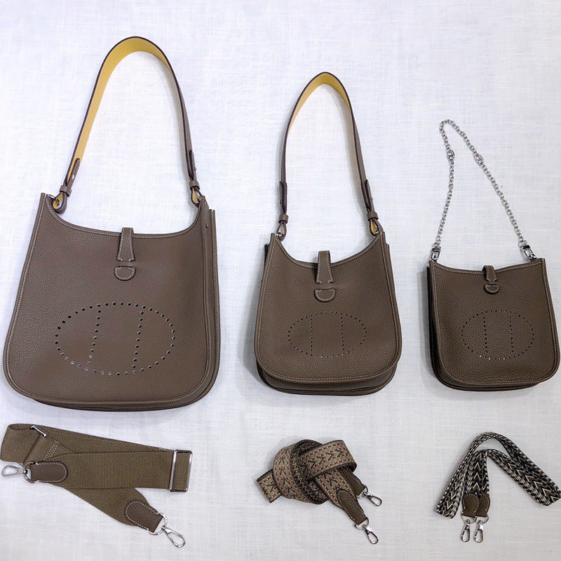 Pretty Classy Layer Cowhide Leather Versatile Bags