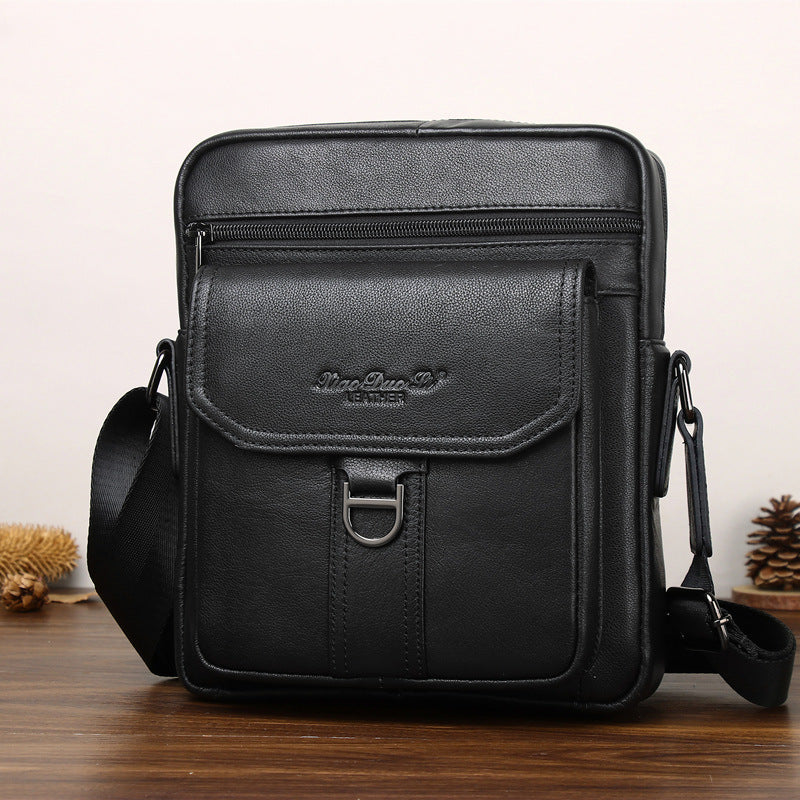 Men's Retro First Layer Cowhide Korean Hipster Men's Messenger Bags