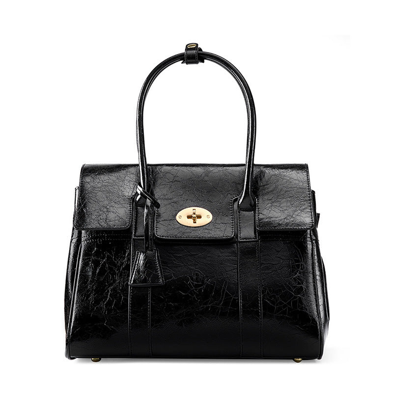Women's Soft Leather Large Capacity Commuter Retro Tote Bags