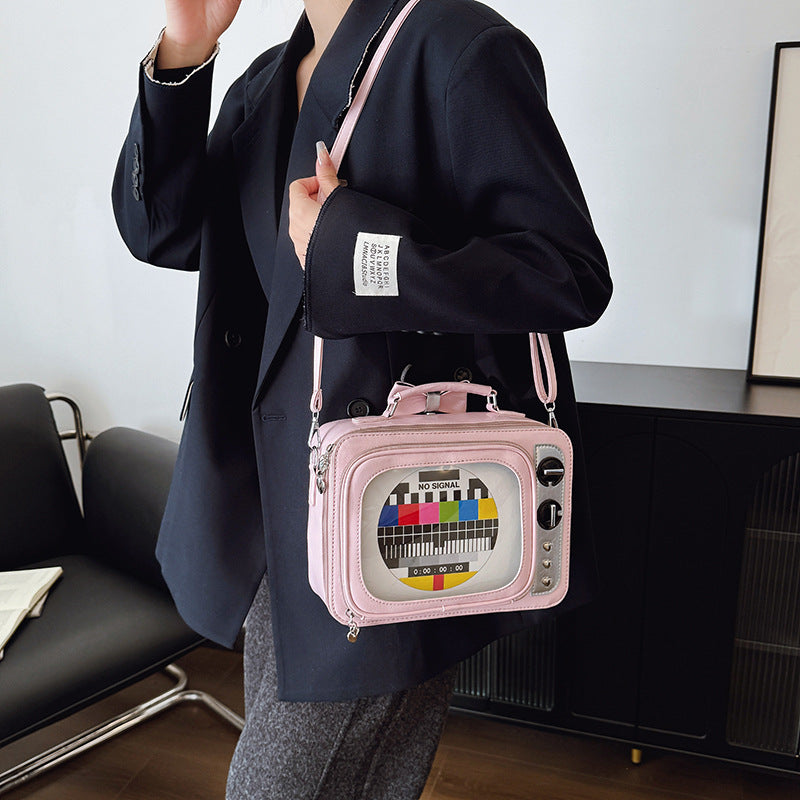 Retro Tv Cute Large Capacity Portable Shoulder Bags