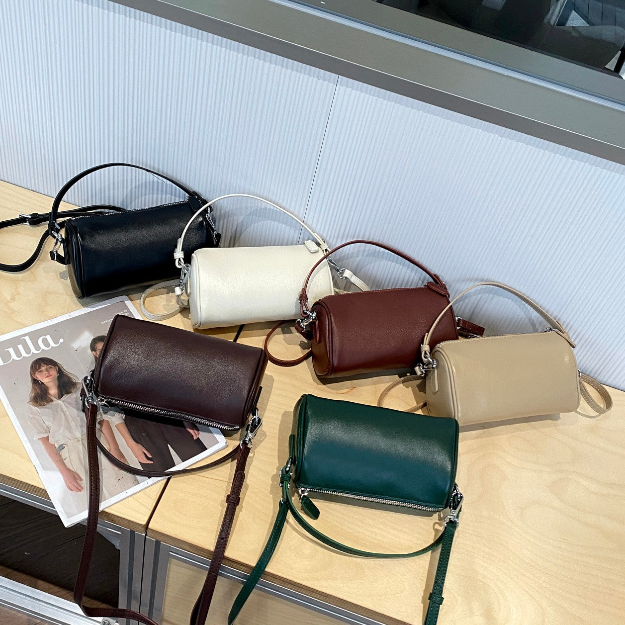 Genuine Leather Simple Female Soft Lightweight Bags