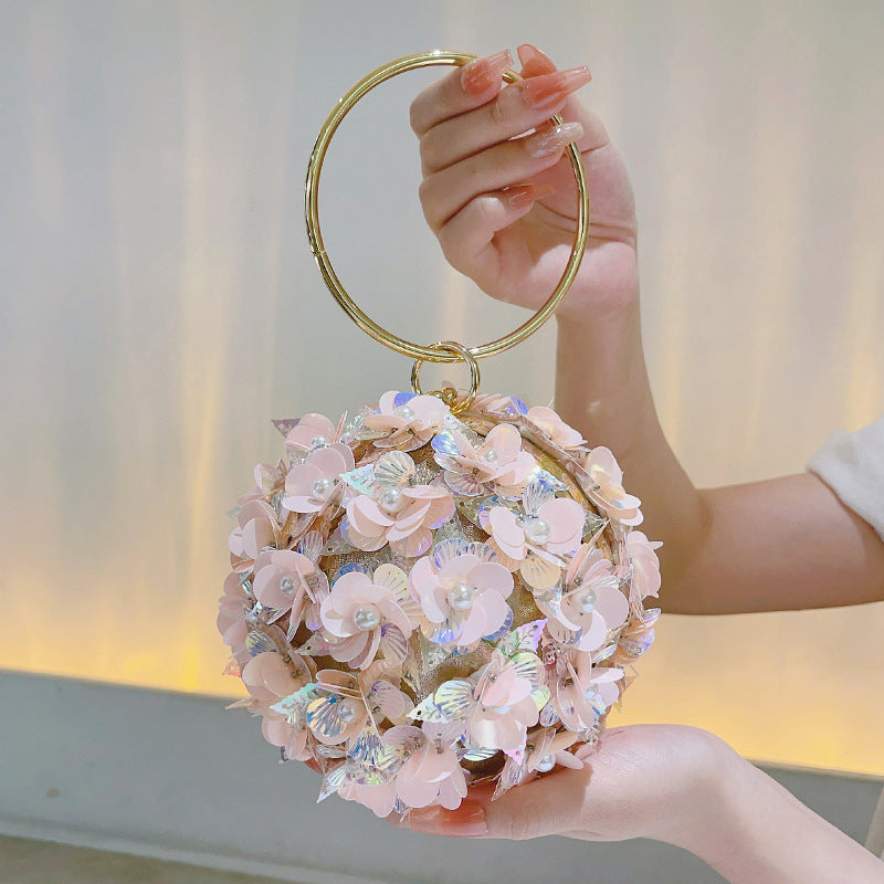 Style Holiday Flower Female Banquet Clutch Bags