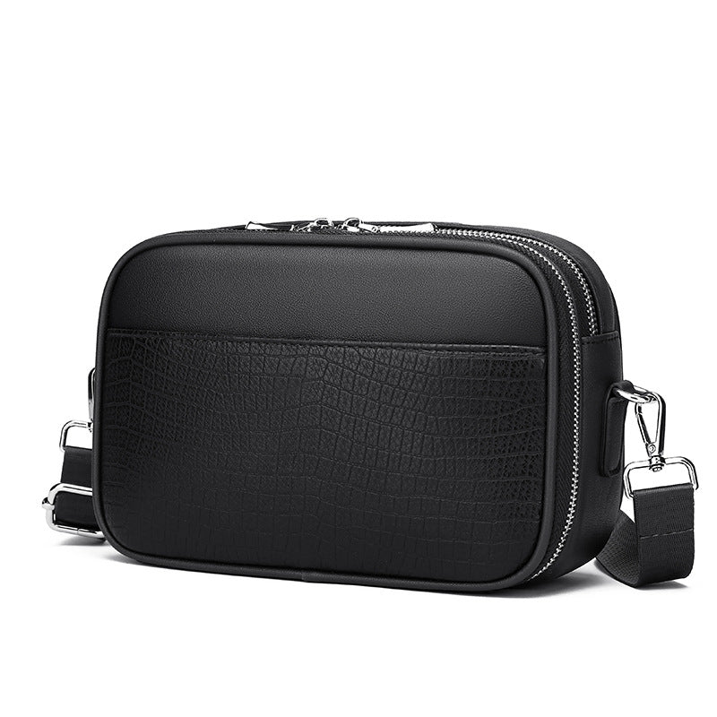 Men's Double Zipper High Quality Multifunctional Clutch Men's Messenger Bags