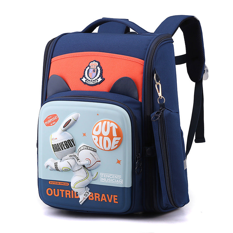 Natural Fish For Boys Lightweight Astronaut Elementary School Students' Schoolbags