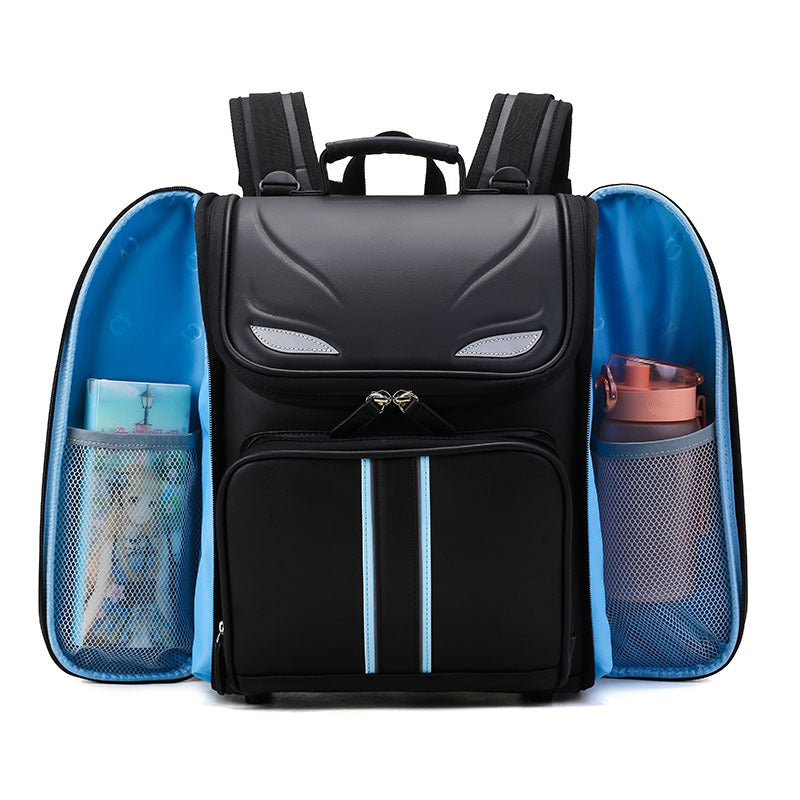 Burden Reduction Grade Spine Protection Leather Elementary School Students' Schoolbags