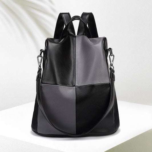 Women's Fashion Korean Simple Contrast Color Trendy Backpacks