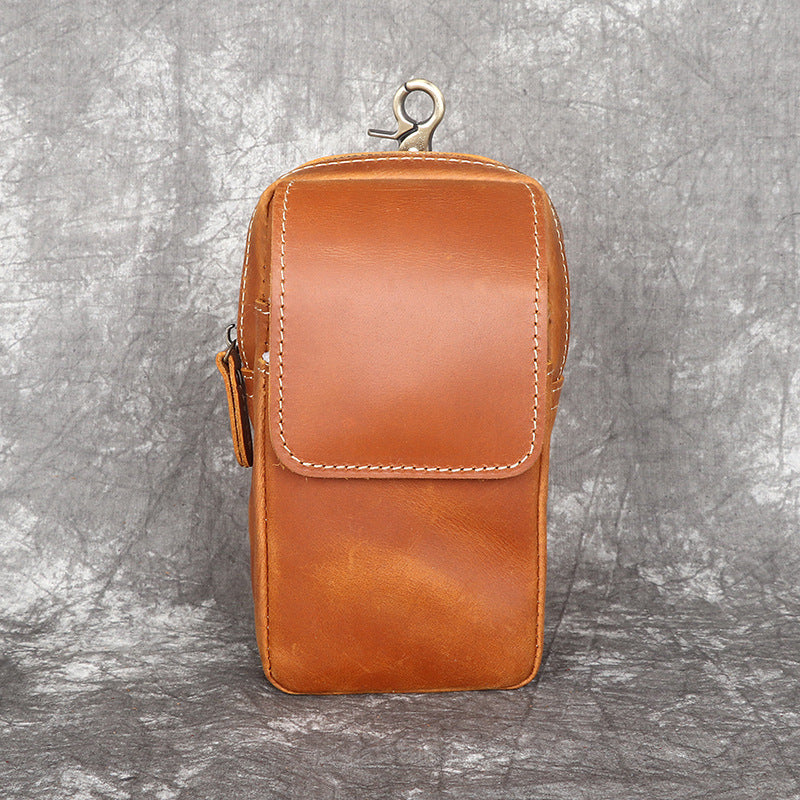 Men's Leather Mobile Of Trousers Pannier Work Men's Waist Packs