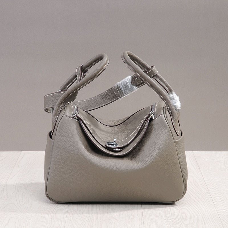 Women's Medicine Box Big Quality First Layer Leather Handbags