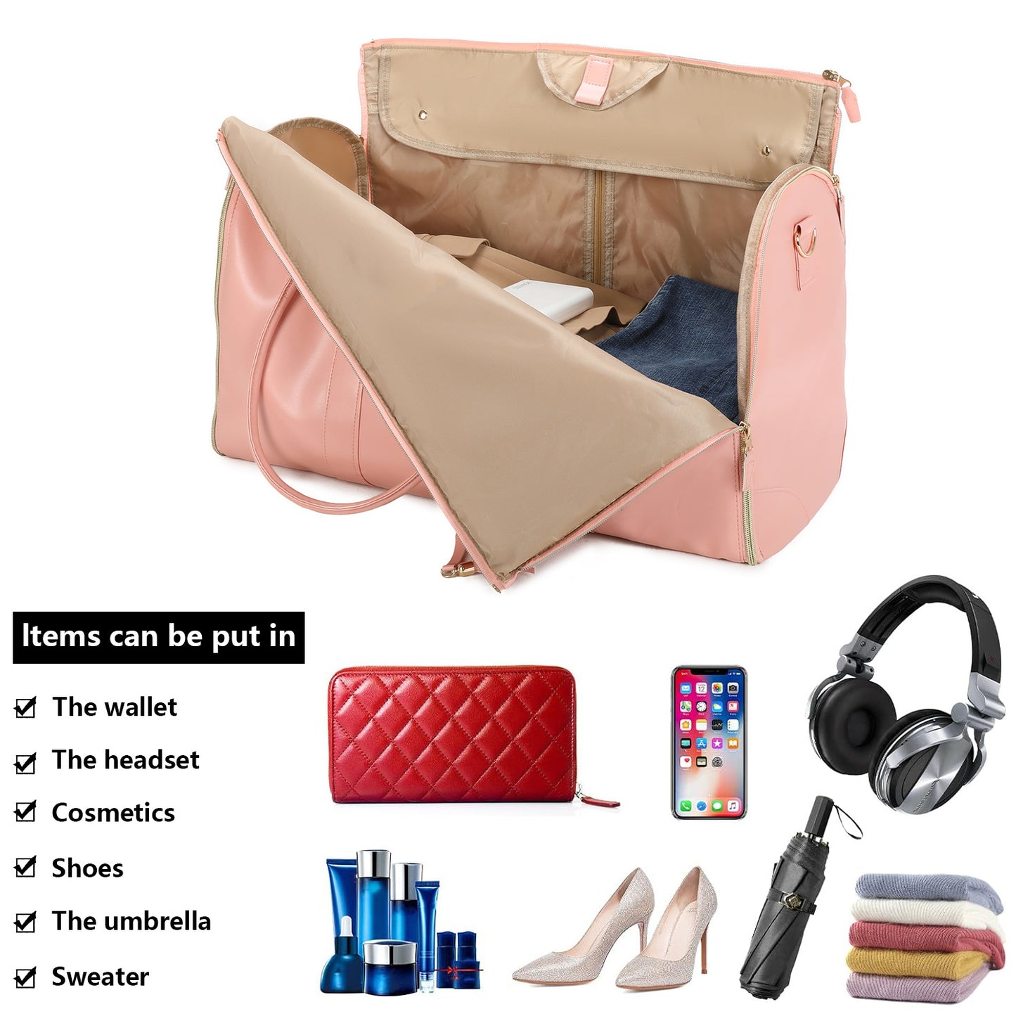 Straight Hair Clothing Buggy For Traveling Travel Bags