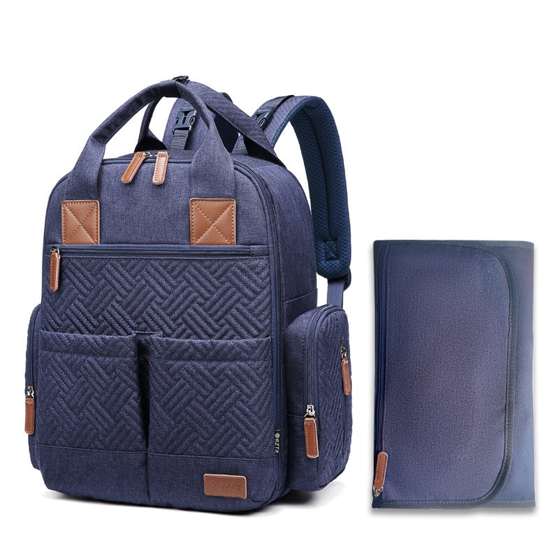 Large Capacity Embroidery Diaper Waterproof Portable Bags
