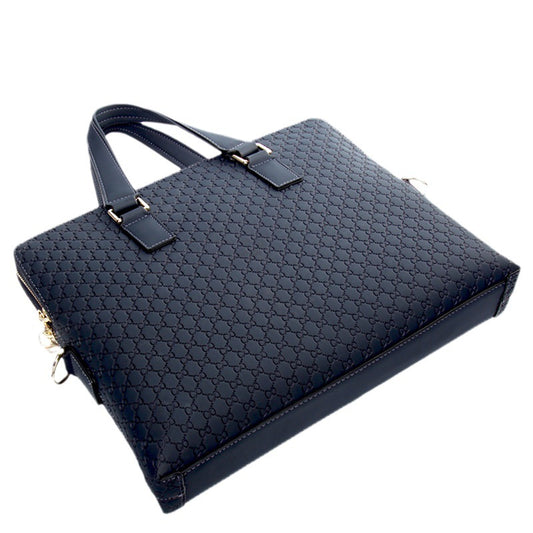 Men's Cowhide Lightweight Fashion Business Leather Pattern Men's Handbags