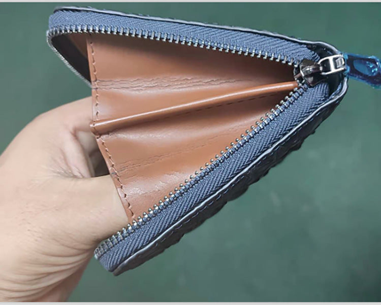 Men's Crocodile Pattern Cowhide Clutch Long Korean Men's Handbags