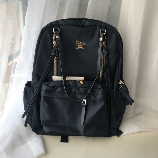 Women's Nylon Preppy Style Fashion Large Capacity Backpacks