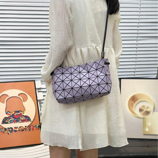 Women's Original Quality Geometric Pillow Drawstring Versatile Small Square Bags