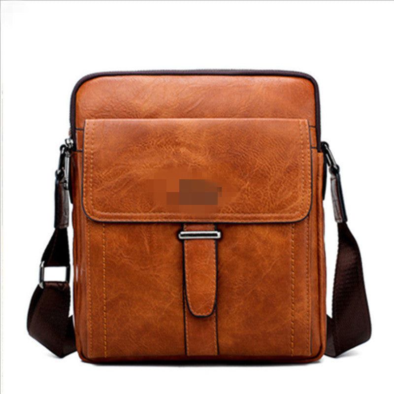 Men's Horizontal Business Retro Large Capacity Men's Messenger Bags