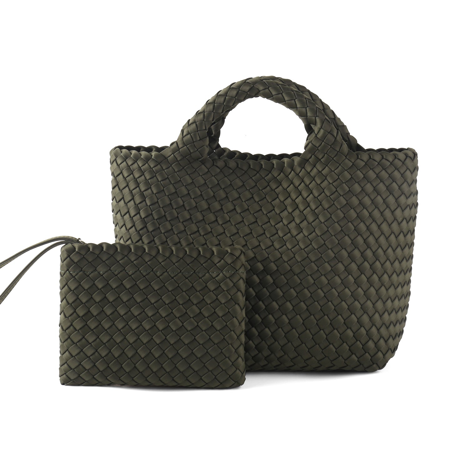 Women's Woven Medium Ribbon Advanced Color Matching Handbags
