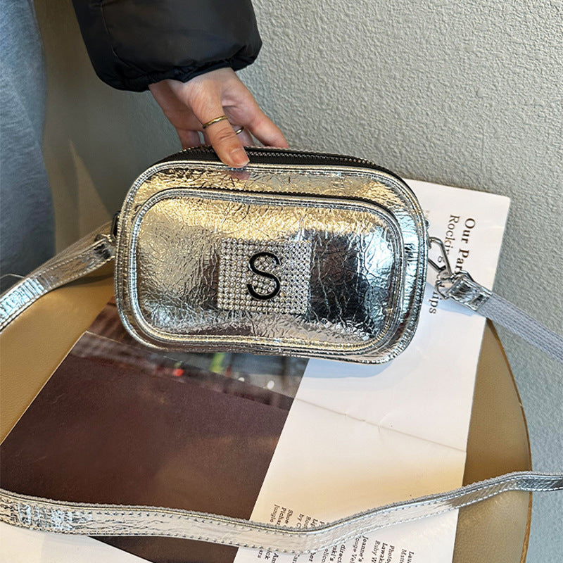 Women's Shiny Patent Leather Trendy Western Style Shoulder Bags