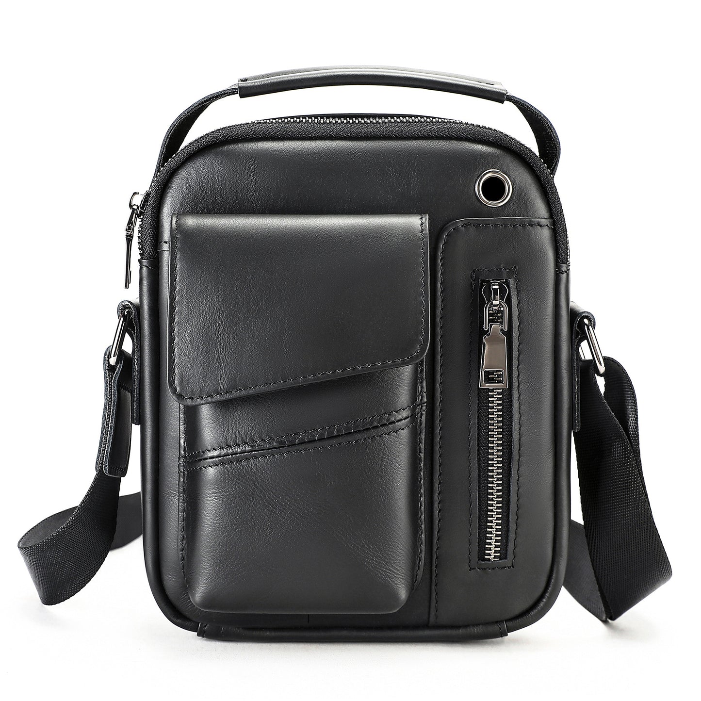 Men's Layer Cowhide Light Luxury Business Commute Men's Messenger Bags