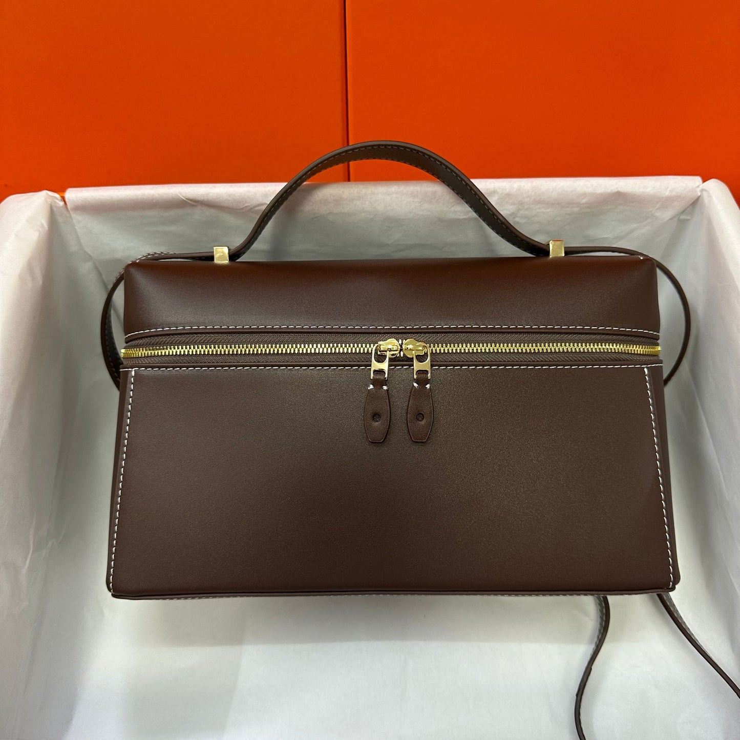 Vintage Cowhide Box Early Autumn Lunch Large Bags