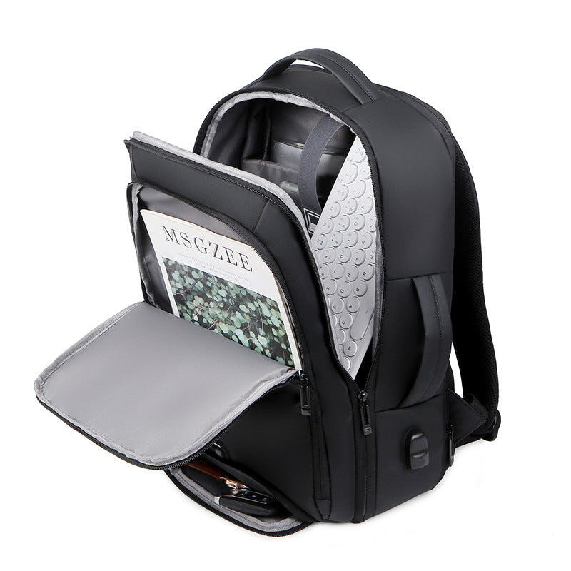 Men's Expansion Waterproof Large Capacity Business Computer Backpacks