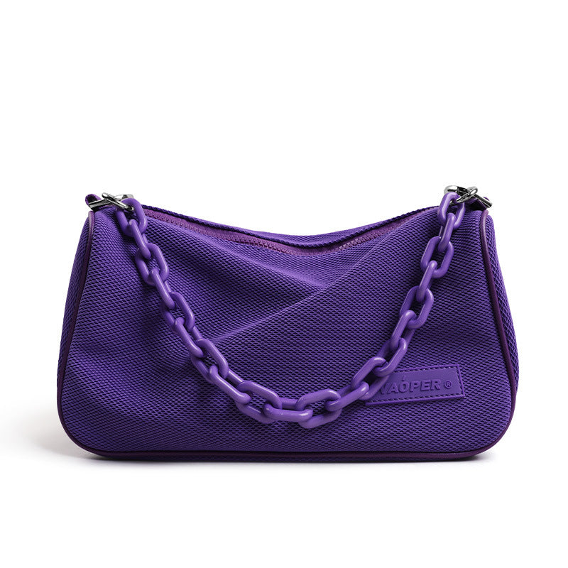 Niche Designer Rose Red Underarm Female Men's Messenger Bags