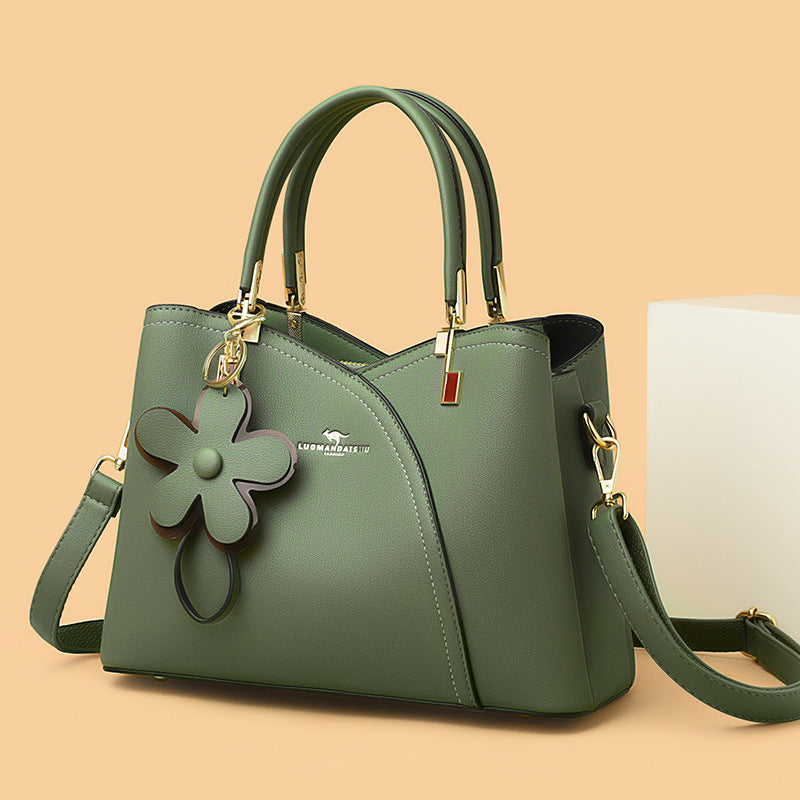 Women's Leather Stitching Portable Practical To Give Tote Bags