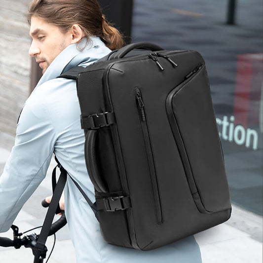 Men's Vacuum Compression High Sense Niche Business Multifunction Backpacks