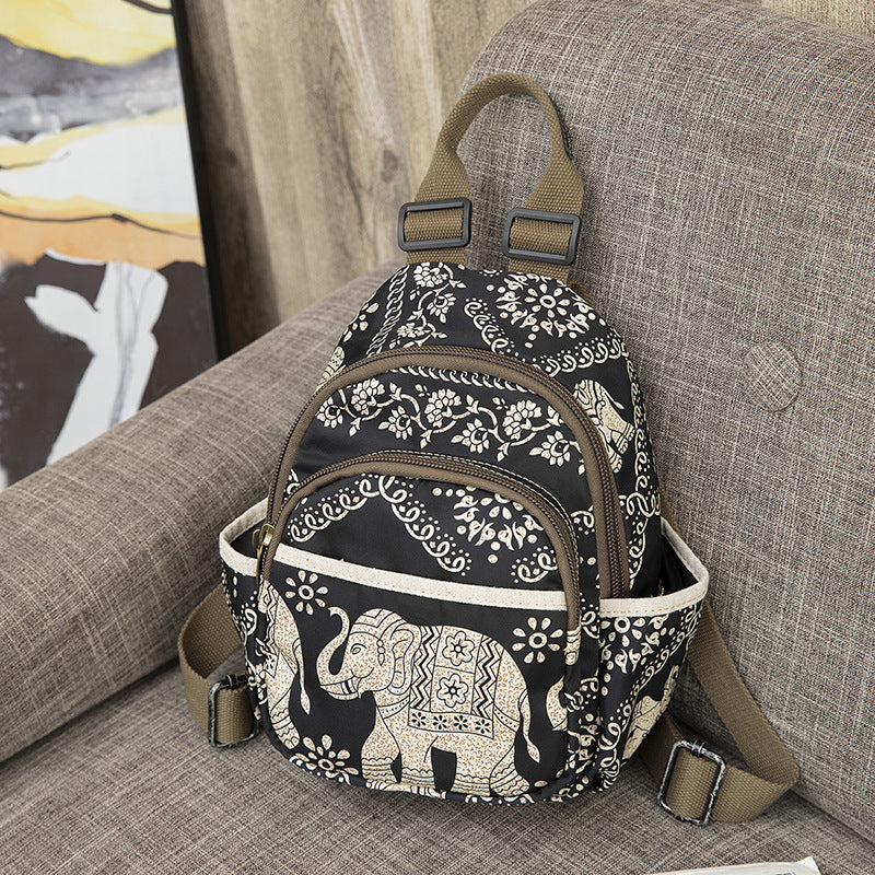 Women's Korean Style Fashion Cool Printed Polyester Backpacks