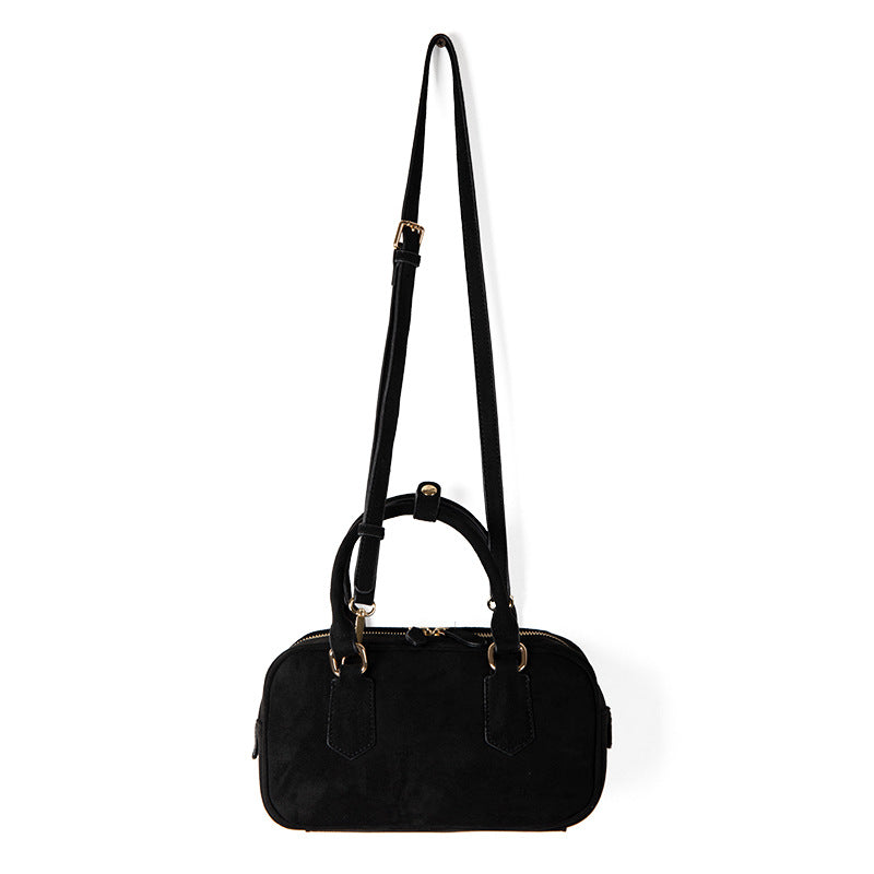 Women's Soft Trendy Retro Suede Portable For Small Square Bags