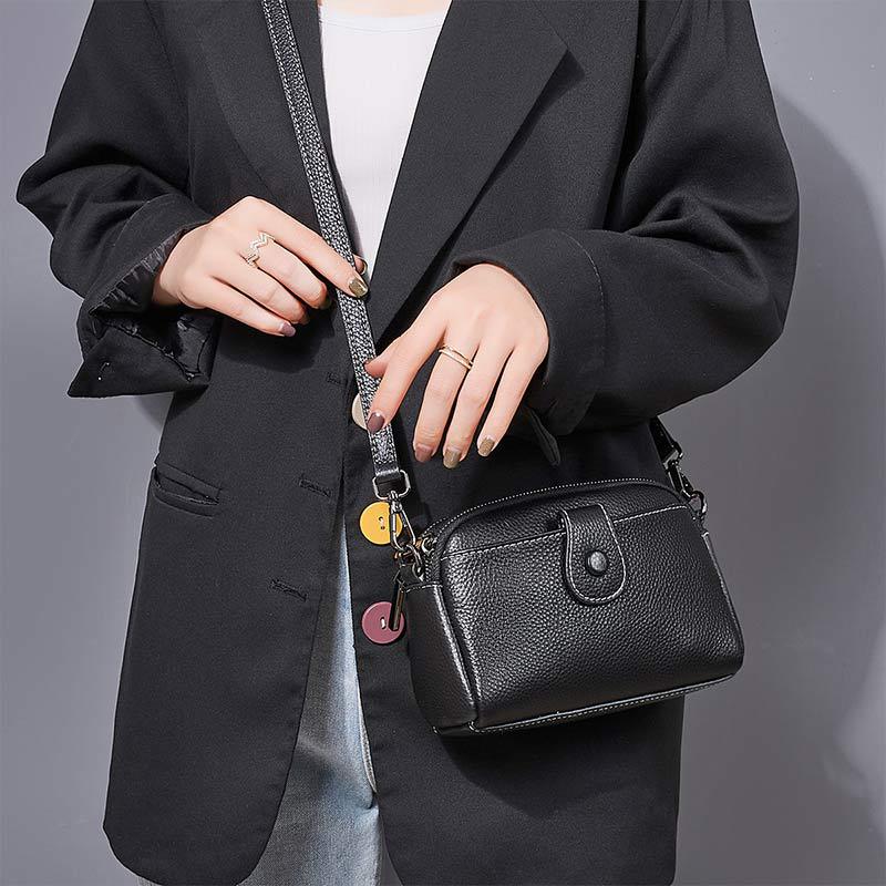 Women's Genuine Leather Fashion Large Capacity Shoulder Bags
