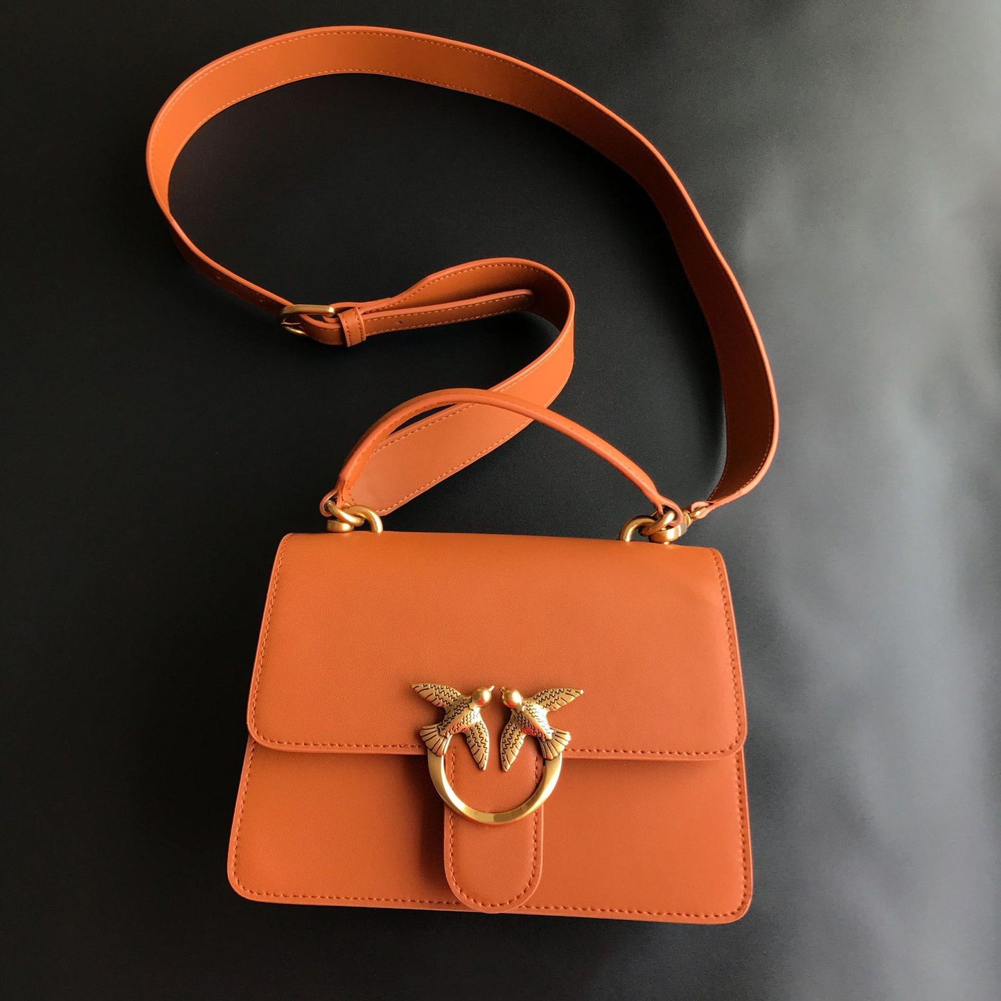 Women's High Version Leather Organ Portable Bird Bags