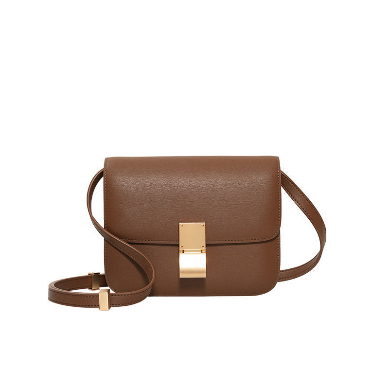 Women's Genuine Leather High Sense One Small Square Bags