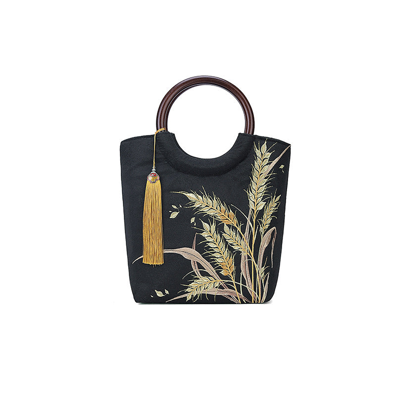 Wooden Ancient Style Cheongsam Banquet National Handbags